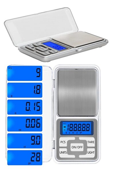 optana Taşınabilir Takı Terazisi Dijital Hassas Terazi LCD Ekran Kuyumcu Tera...