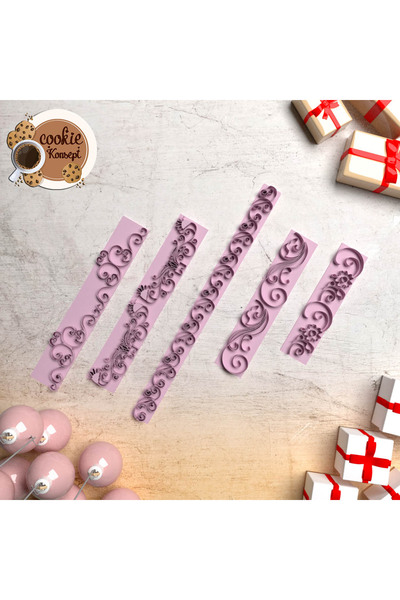 CookieKonsept مجموعة قوالب بوليمر كلاي # 33 - قضيب الأنماط