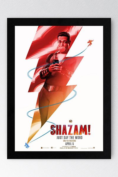 Saturn Pictură înrămată Shazam - Pictură poster Shazam Fim