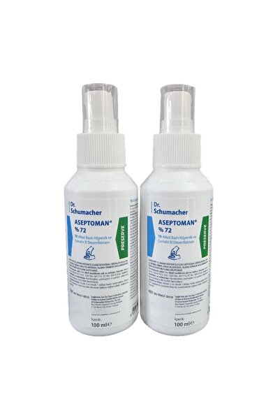 SteriMax Dr.Schumacher Aseptoman %72 Alkol Bazlı Hijyenik El Dezenfektanı 100...