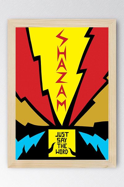 Saturn Shazam Framed Painting - Shazam Fim Poster Painting