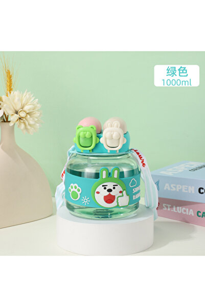 Livava وعاء شرب للأرانب، مع مصاصة وحزام تعليق، 17×12 - أزرق-