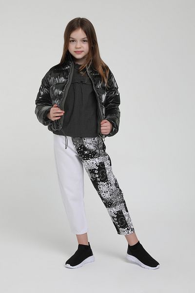 Escabel Black Shiny Girl's Coat