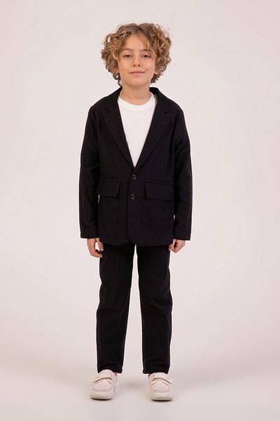 DMB BOYS & GIRLS Çaren Kids- 100% Cotton Men's Suit - Jacket- Pants & T-Shirt