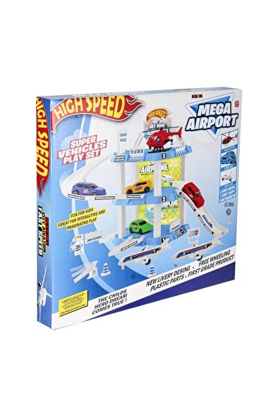 Deren Kırtasiye نيزام NZM-417 مواقف سيارات ميجا مع صندوق المطار - أبيض - أزرق...