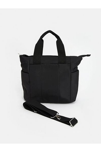 LC Waikiki LCW ACCESSORIES - Černá dámská taška přes rameno T T s odnímatelným popruhem