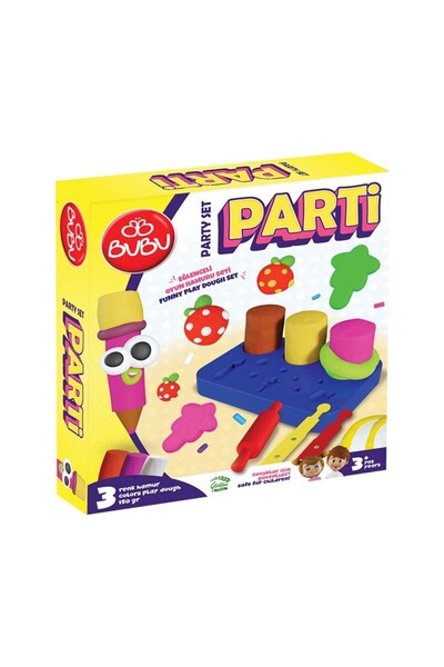 Deren Kırtasiye Bubu Party Play Dough Set 9 Pieces Oh0018