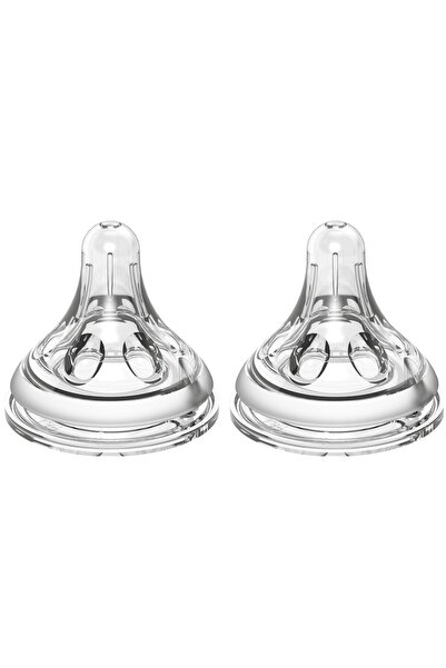 LUQU BABY حلمة لوكو ذات الرقبة العريضة - متوسطة الحجم - عبوة من قطعتين