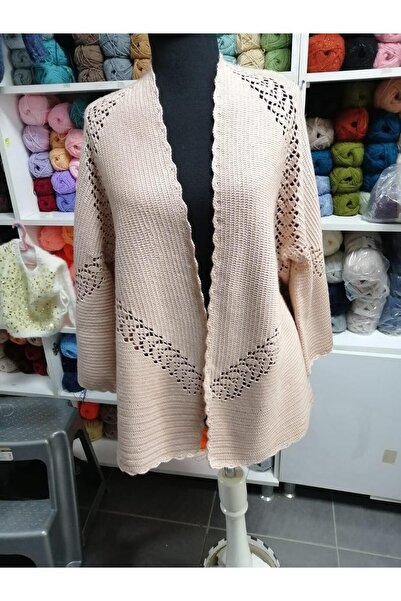 emseytrend Uzun Yapraklı Altıgen Hırka