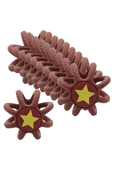 LUQU BABY Silicone Teether Ball- Red-Pack of 10