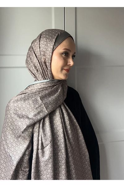 Modakaşmir Circle Mk Pattern Cotton Shawl