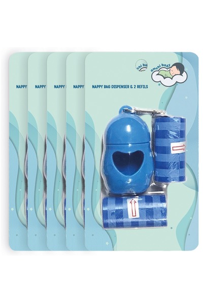 AMCHI BABY موزع أكياس التخلص من الحفاضات مع 2 لفافة من أكياس القمامة - عبوة م...