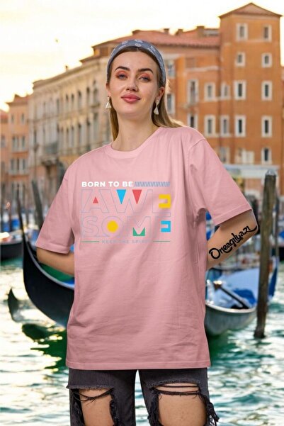 oneagılyazı Родена да бъдеш Печатна дамска тениска с голям размер