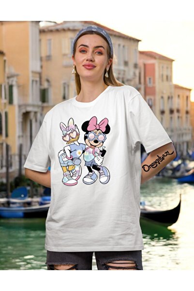oneagılyazı Minnes Days Ženska Oversize kroj T-shirt