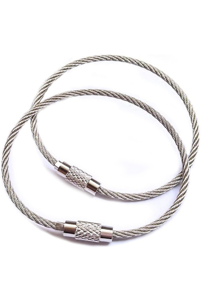 TOYFEST 10 Pcs - Steel Wire 15 cm Keychain