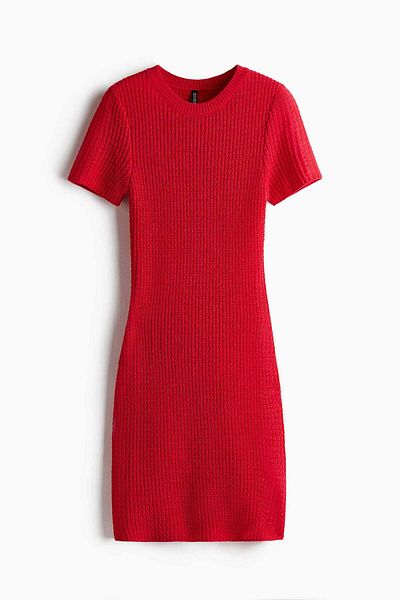 H&M Knitted bodycon dress
