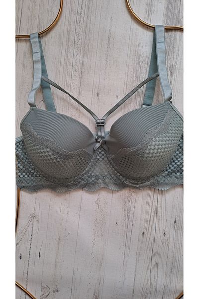 NARIYA Plus Size C Cup Gathering Bra - Daily Empty Cup Underwire Half Tank Top