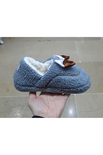 BRGL Women's Ultra Light Noiseless Non-Slip Plush Home Shoes with Fur Inside