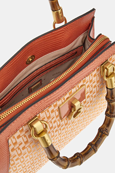 Guess SATCHEL DE BAMBUS STEPHI - Elegant și Anti-Bambus