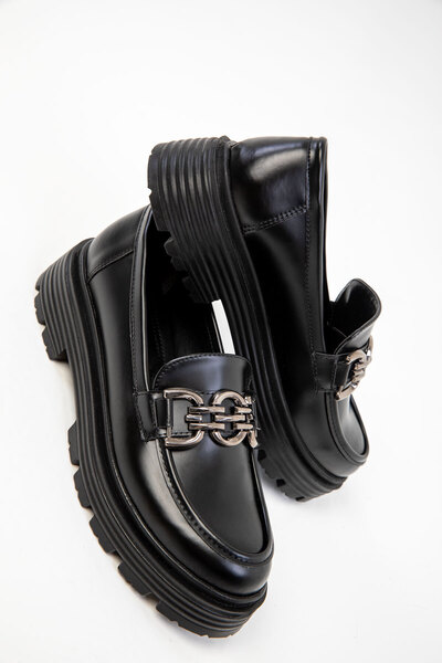 SOHO Чорні жіночі мокасини Acma 20218