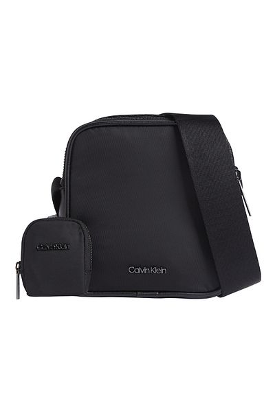 Calvin Klein Geantă Messenger pentru bărbați - Negru, CK EST, NYLON CUBE REPORTER+CASE
