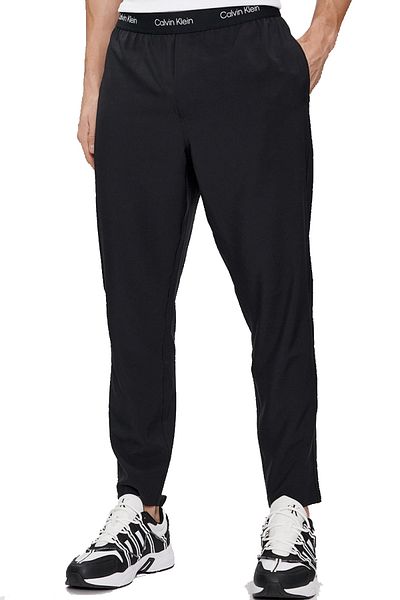 Calvin Klein Calvin Klein Letter Μαύρο λουράκι μέσης - Ανδρικά, λαιμόκοψη, λωρίδα λογότυπου σε ραφές