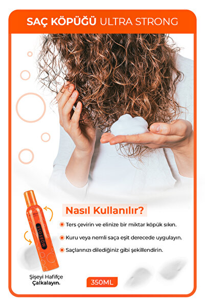 Morfose Saç Köpüğü Ultra Sert Turuncu 350 Ml + Saç Köpüğü Siyah 350 Ml