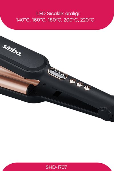 Sinbo Shd-1707 Professional Digital Water Wave Wag Automatic Hair Styling Tongs