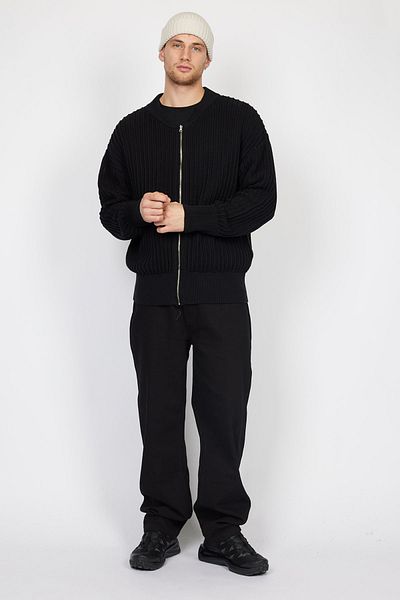 Denim Project DPStrick-Bomber-Cardigan