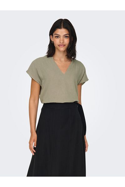JDY JDYTHEIS LIFE S/S TOP WVN DIA