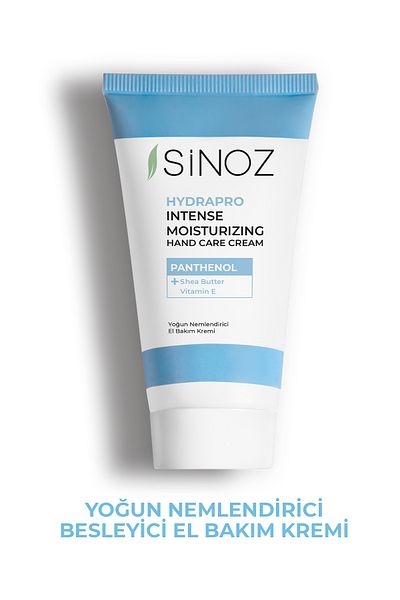 SİNOZ Intensiv feuchtigkeitsspendende Handpflegecreme mit Vitamin E und Panthenol – 50 ml