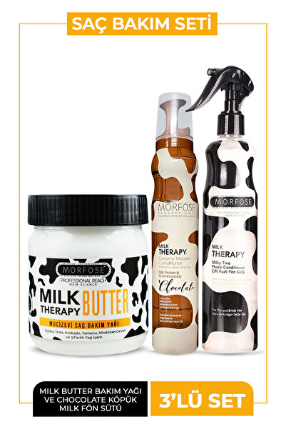 Morfose Milk Therapy Saç Köpüğü Chocolate Saç Bakım Seti