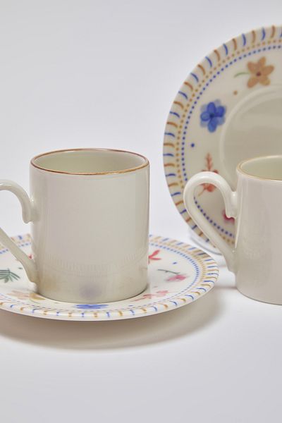 Trendyol Collection Beige-Multicolor Set of 2 Coffee Cups