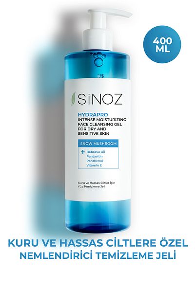 SİNOZ Hydrapro Gesichtsreinigungsgel für trockene und empfindliche Haut 400 ml