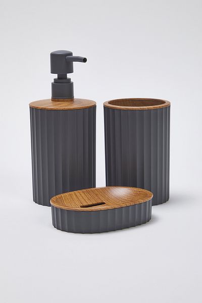 Trendyol Collection Σετ Μπάνιου Σαπουνιού 3 τεμαχίων Wooden Look - TPHSS25BST00005