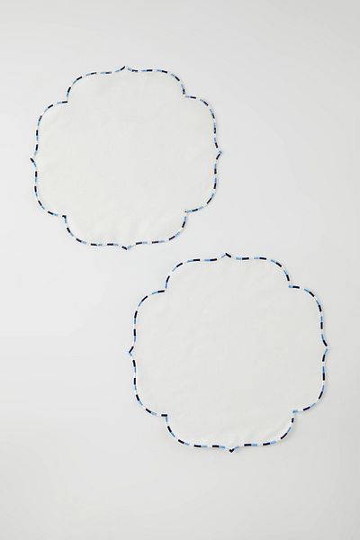 Trendyol Collection Weiß-blauer 2-teiliger amerikanischer Service