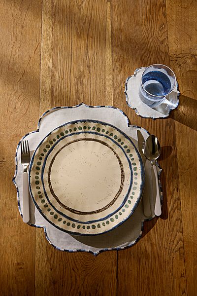 Trendyol Collection Multicolor Ceramic 4-Piece Serving Plates Set 27cm Tphss25Tbk00000