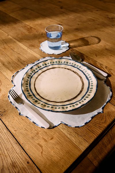 Trendyol Collection Multicolor Ceramic 4-Piece Serving Plates Set 27cm Tphss25Tbk00000