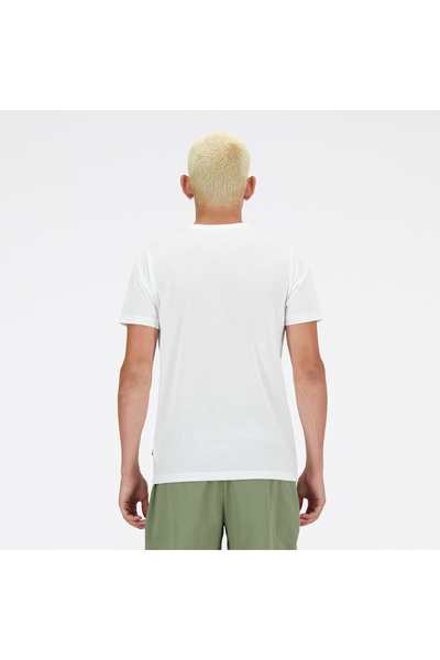 New Balance Men's White T-Shirt Mt41071