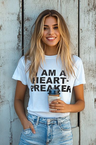 Trendyol Collection Λευκό μπλουζάκι με στάμπα 100% βαμβάκι με κανονική εφαρμογή - TWOSS25TS00050
