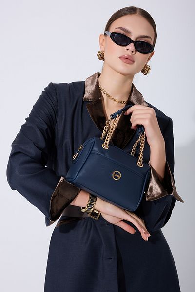 Fossil Navy Blue Women's Shoulder Bag 05Fo25Y5032
