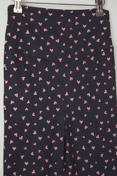 TRENDYOLKIDS Black-Pink 2-Piece Girls Printed Knitted Leggings Tkdss25Ta00012