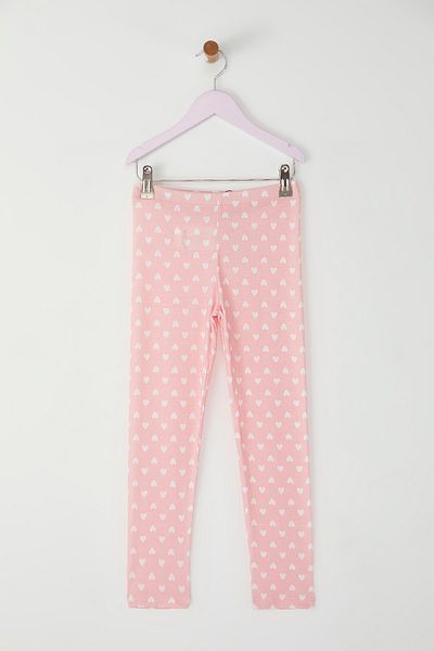 TRENDYOLKIDS Pudergestrickte Leggings mit Herzen für Mädchen – TKDSS25TA00014