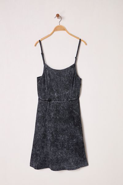 Trendyol Curve Φόρεμα Anthracite Camisole Knitted Plus Size