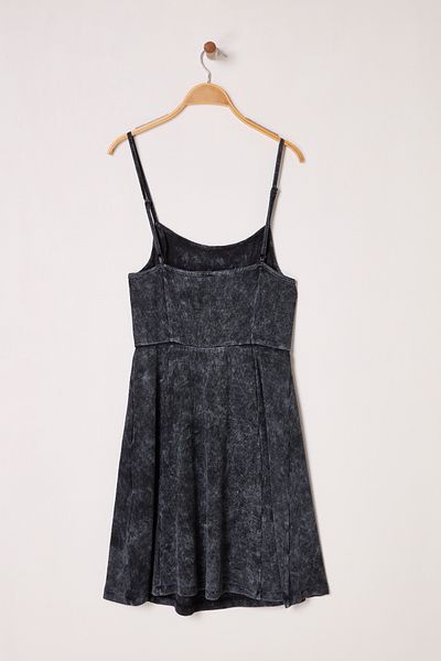 Trendyol Curve Φόρεμα Anthracite Camisole Knitted Plus Size