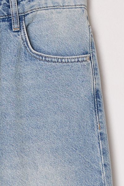 Trendyol Collection Blaue Baggy-Fit-Jeans-Jeans mit Distressed-Effekt TMNSS25JE00007