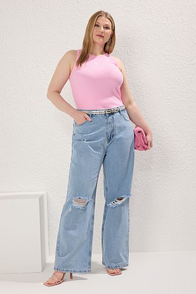Trendyol Curve Türkisfarbene Schuhe