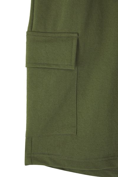 Trendyol Collection Plus Size Black-Khaki 2-Pack Regular/Normal Fit Cargo Pocket Corded Shorts Tmnss25Ap00004