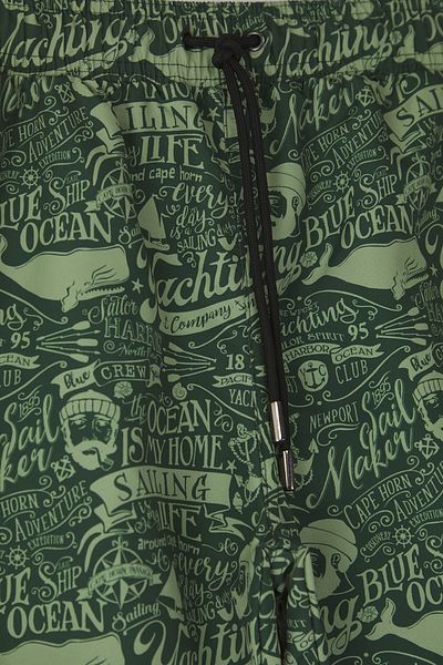 Trendyol Collection Khaki Large Size Patterned Swimsuit Swim Shorts Tmnss25Kd00002