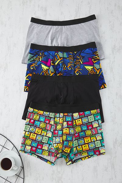 Trendyol Collection Πολύχρωμο 4 Pack Elastics Series-Flat Boxer: TMNSS25BX00001